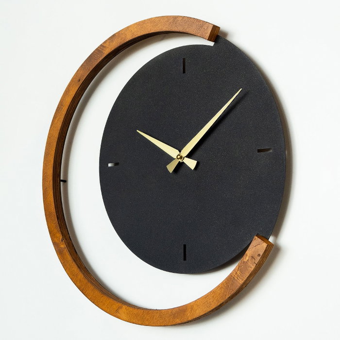 Wallity Moon Time Reloj de Pared de Madera y Metal APS117 Wallity Moon Time Reloj de Pared de Madera y Metal APS117